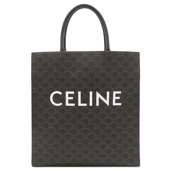 セリーヌ CELINE トートバッグ ラージ バーティカル カバ トリオンフキャンバス ブラック ゴールド金具 黒 ハンドバッグ  191492CIM.38NO 【保存袋】【中古】 - メルカリ