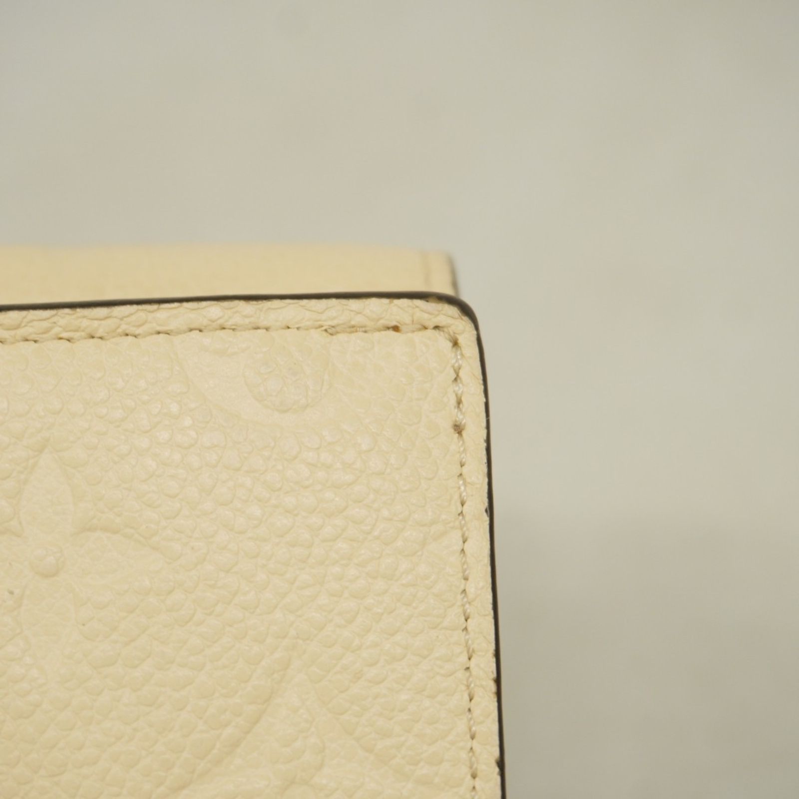 美品】ルイヴィトン アンプラント キュリーズ 三つ折り財布 白 真贋