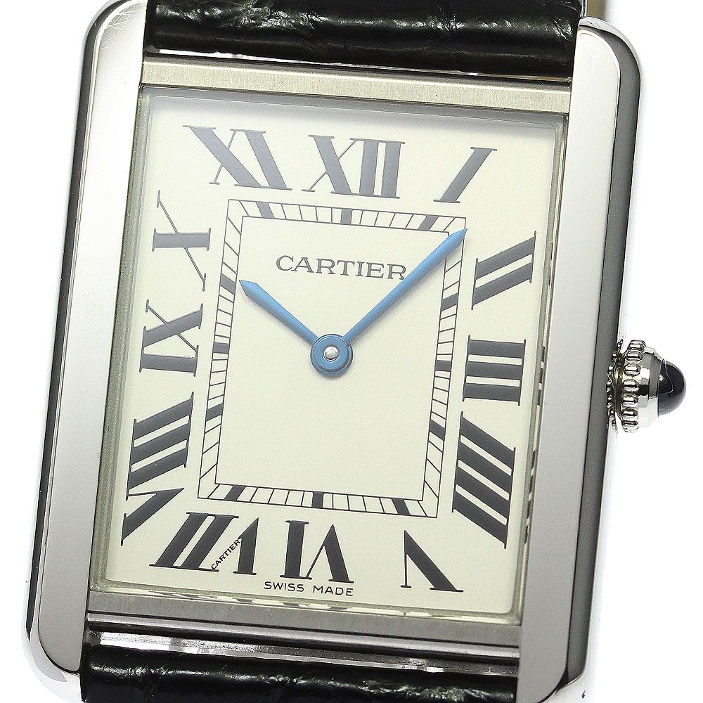 カルティエ CARTIER W5200003 タンクソロLM クォーツ メンズ良品_758799