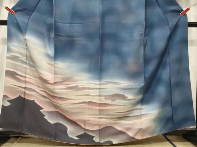 平和屋着物□訪問着 風景文 暈し染め 正絹 逸品 caaw2755in