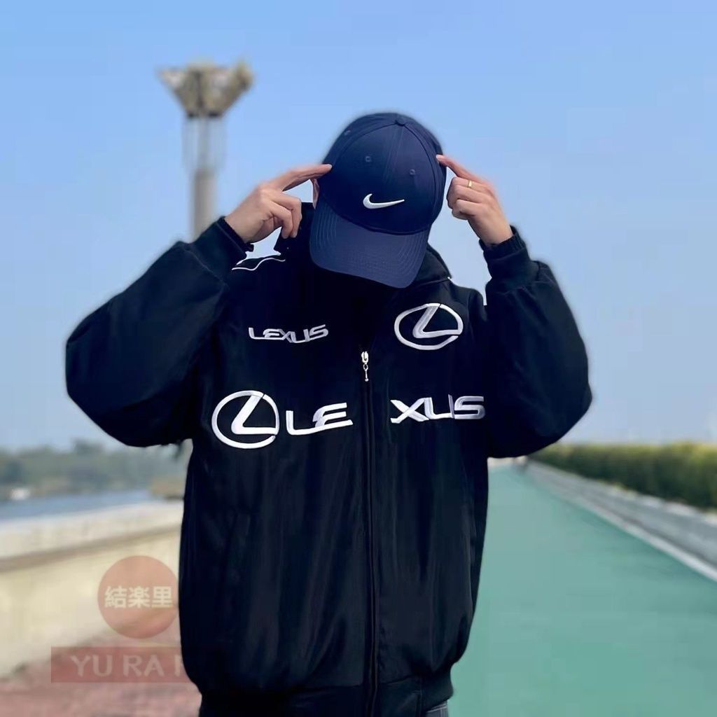LEXUS ブルゾン ナイロン ジャケット 刺繍 ブラック XL レクサス