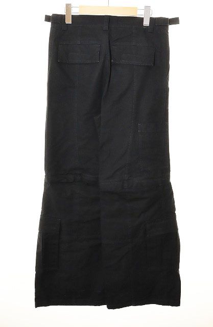 バレンシアガ BALENCIAGA 23AW FLARED CARGO PANTS BLACK XS バレンシアガ BALENCIAGA 23AW FLARED CARGO PANTS BLACK XS
