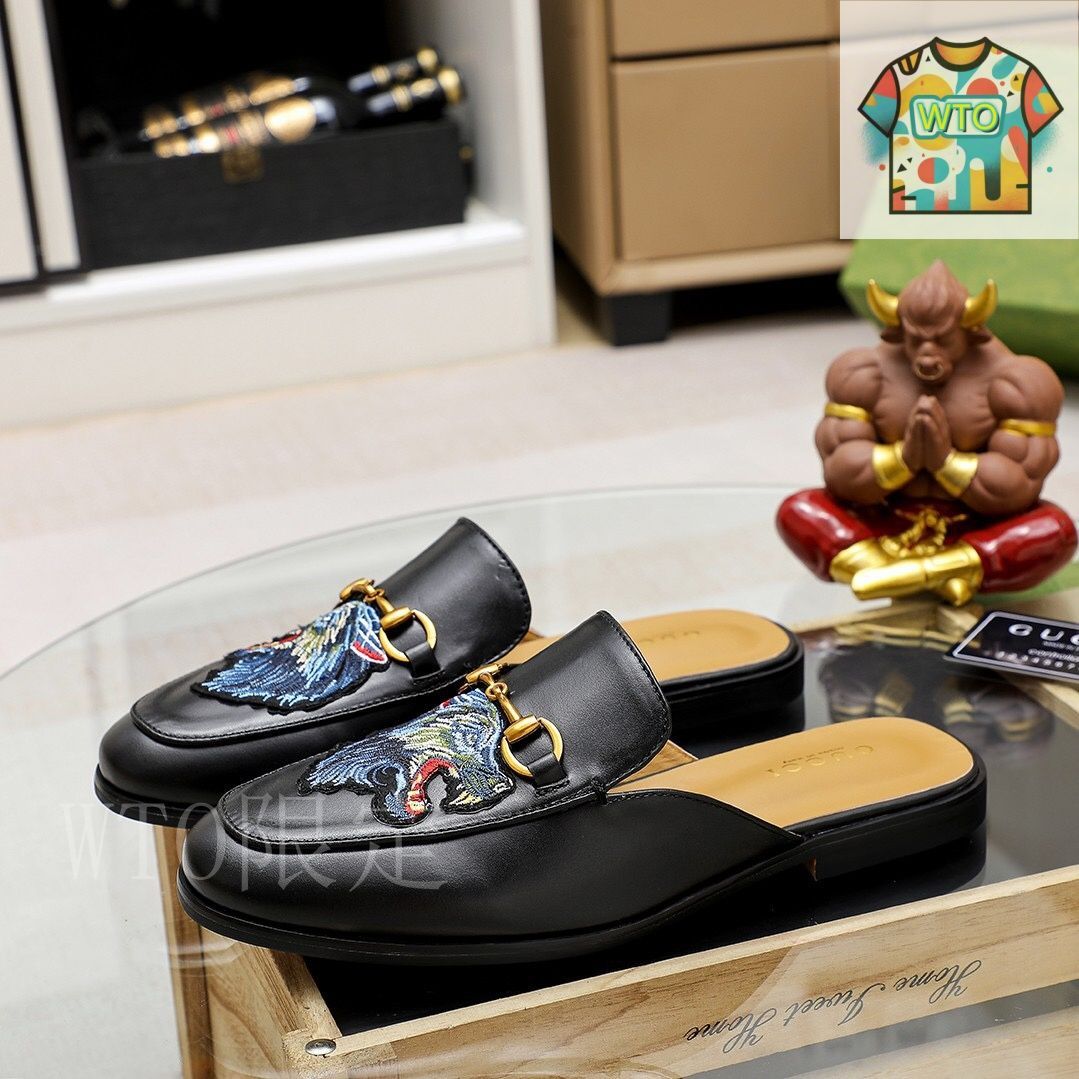 CUCCI グッチ サンダル ヘビプリント メンズ すぐ届く Gucci グッチ メンズ レザー スライド サンダル (GUCCI