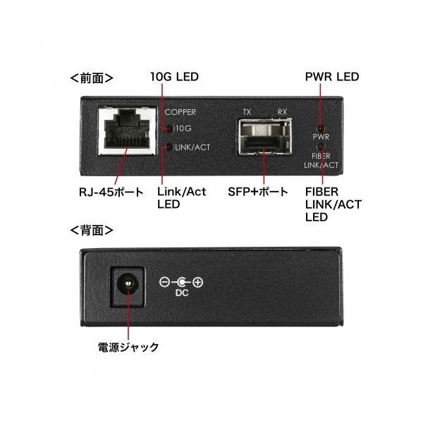 サンワサプライ10Giga光メディアコンバータ LAN-EC2011TF
