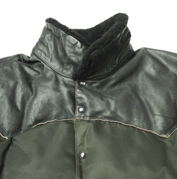 RRL ダブルアールエル 24AW シアリングカラー レザーヨーク