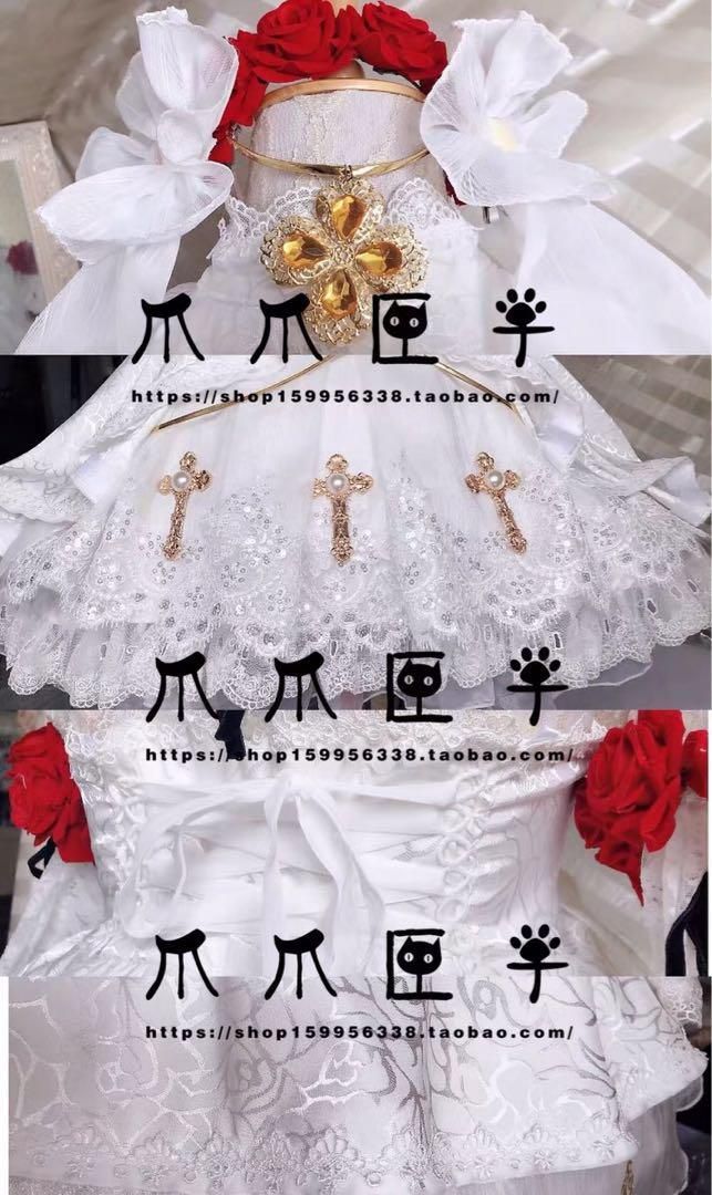 【送料込】 爪爪匣子 崩壊3rd コスプレ衣装 月下のドレス テレサ 花嫁 ホビー・楽器・アート