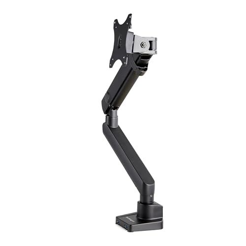 StarTech.com 液晶モニターアーム クランプ式|グロメット式 VESA規格34インチディスプレイ対応 2ポートUSBハブ搭載 ケーブル収納 ARMSLIM2USB3