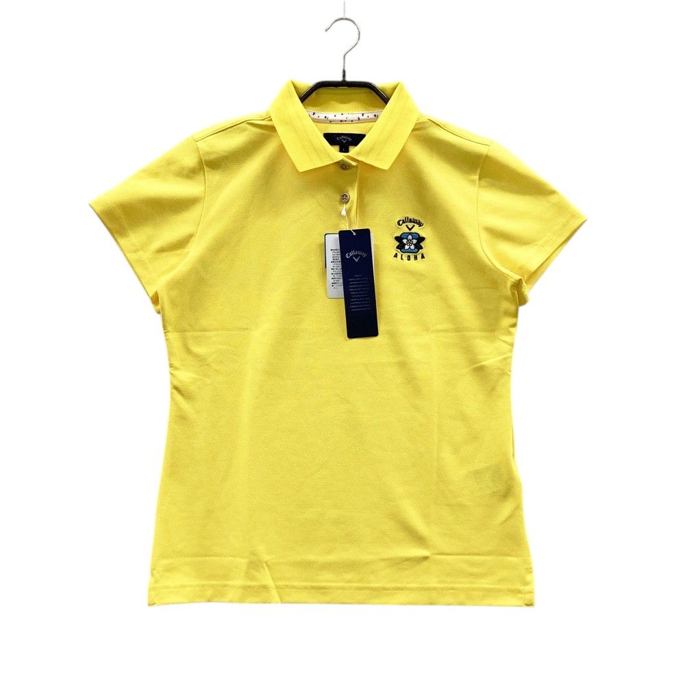 サイズ：L CALLAWAY キャロウェイ 半袖ポロシャツ イエロー系