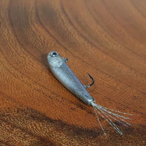 ワカサギ魚皮ルアーリップレスミノータイプ