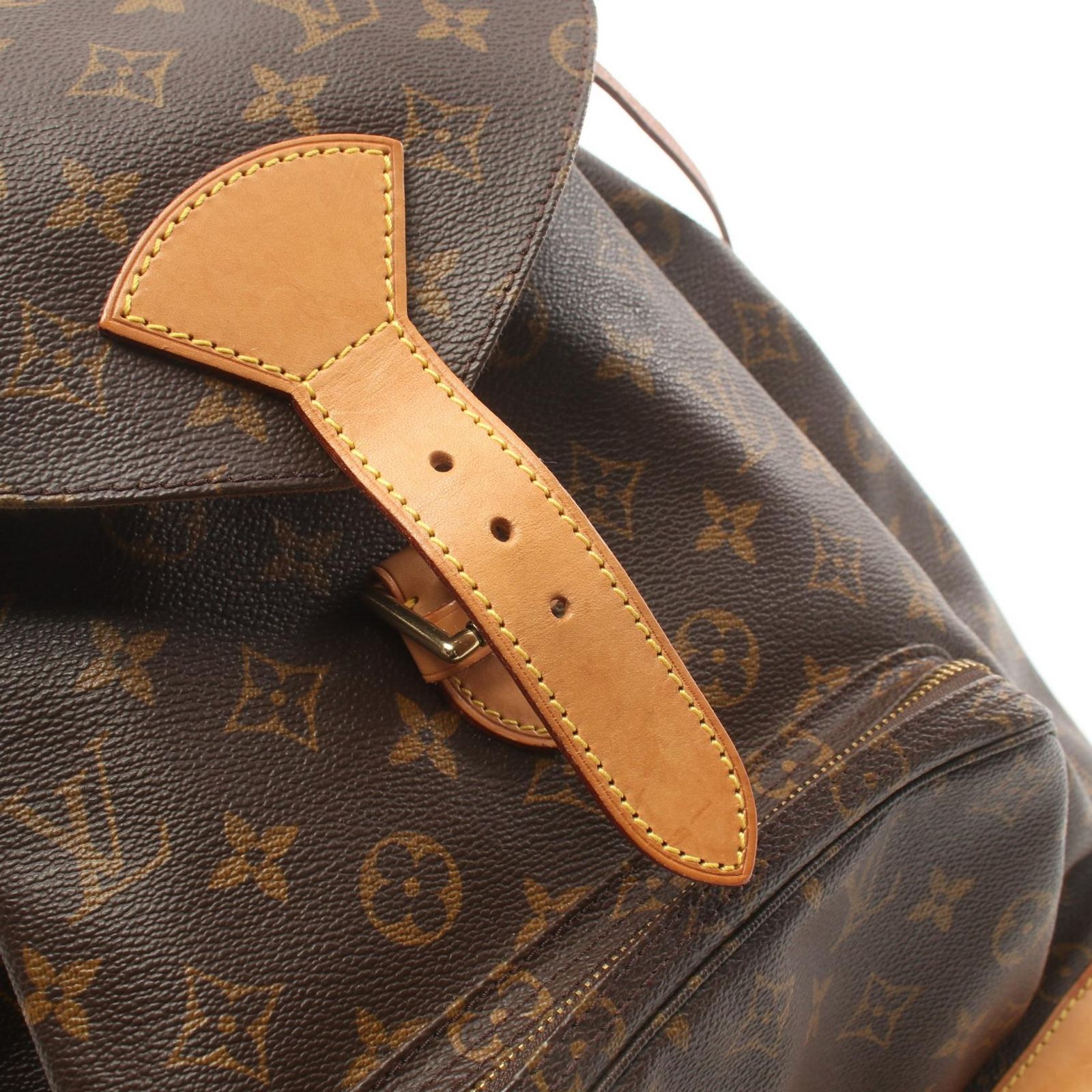 ルイ・ヴィトン LOUIS VUITTON モンスリGM モノグラム リュックサック バックパック バッグ 甘から PVCコーティング