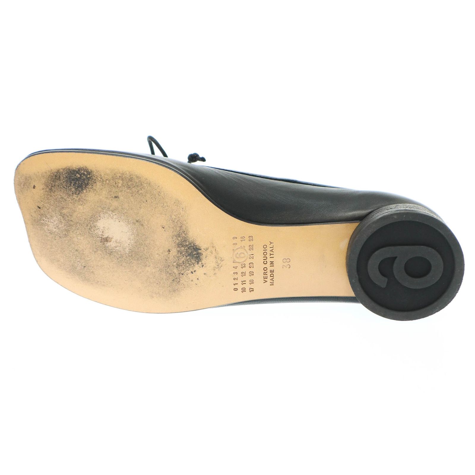 MM6 Maison Margiela  エムエムシックス メゾン マルジェラ 23AW アナトミックバレエ フラットシューズ S59WZ0092 ブラック 38 MM6 Maison Margiela エムエムシックス メゾン マルジェラ 23AW