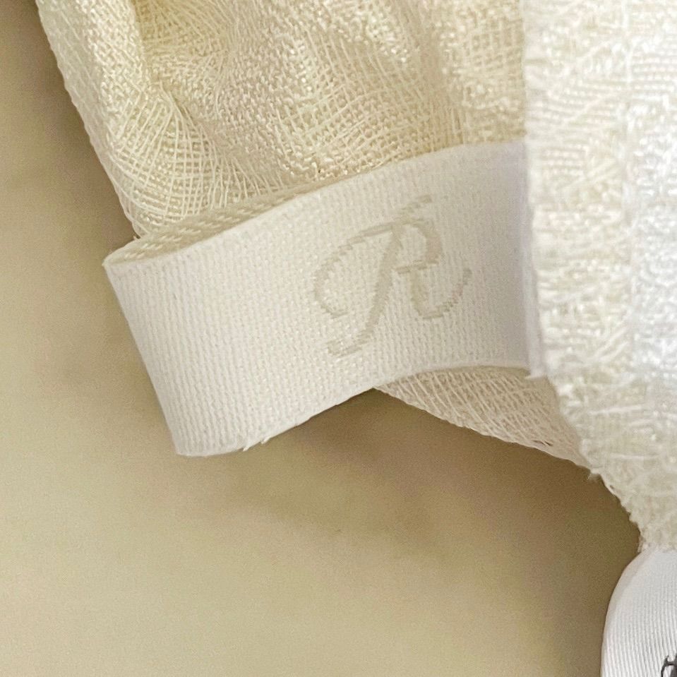  定価3 1万 サイズ R アール 23区 ハウンドトゥースジャカードペプラムブラウス 48 XXL相当 大きいサイズ オフホワイト 白 半袖 トップス レディース 半袖 シャツ ブラウス