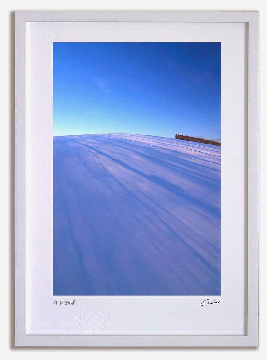 アートフォト 絵画 夕日の蒼い影 高橋真澄|インテリア 額入り 額装込 風景画 油絵 ポスター アート アートパネル リビング 玄関 プレゼント モダン アートフレーム 飾る Mサイズ おしゃれ 壁掛け 絵