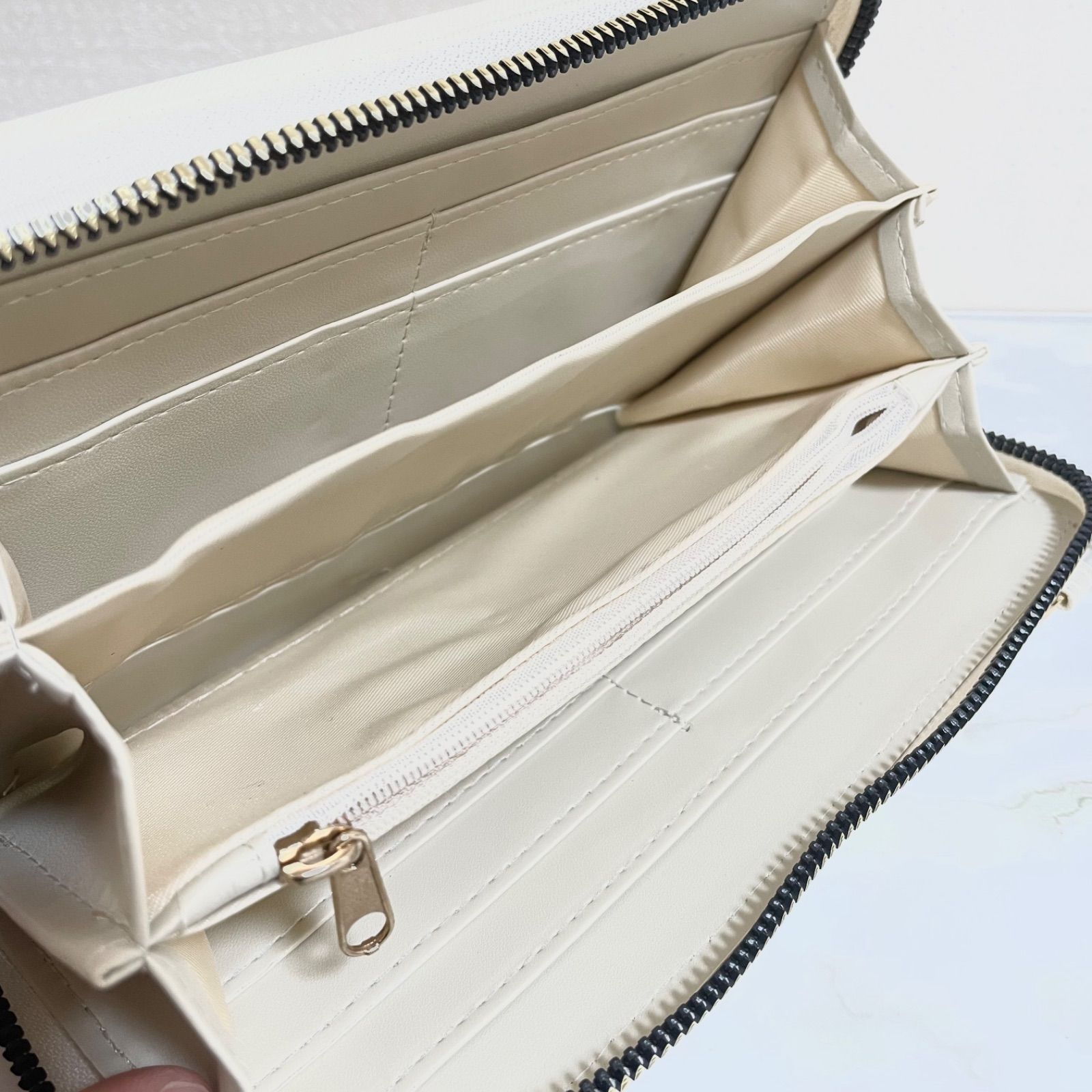 お財布ショルダー 長財布 財布 紐付き財布 2way ショルダー