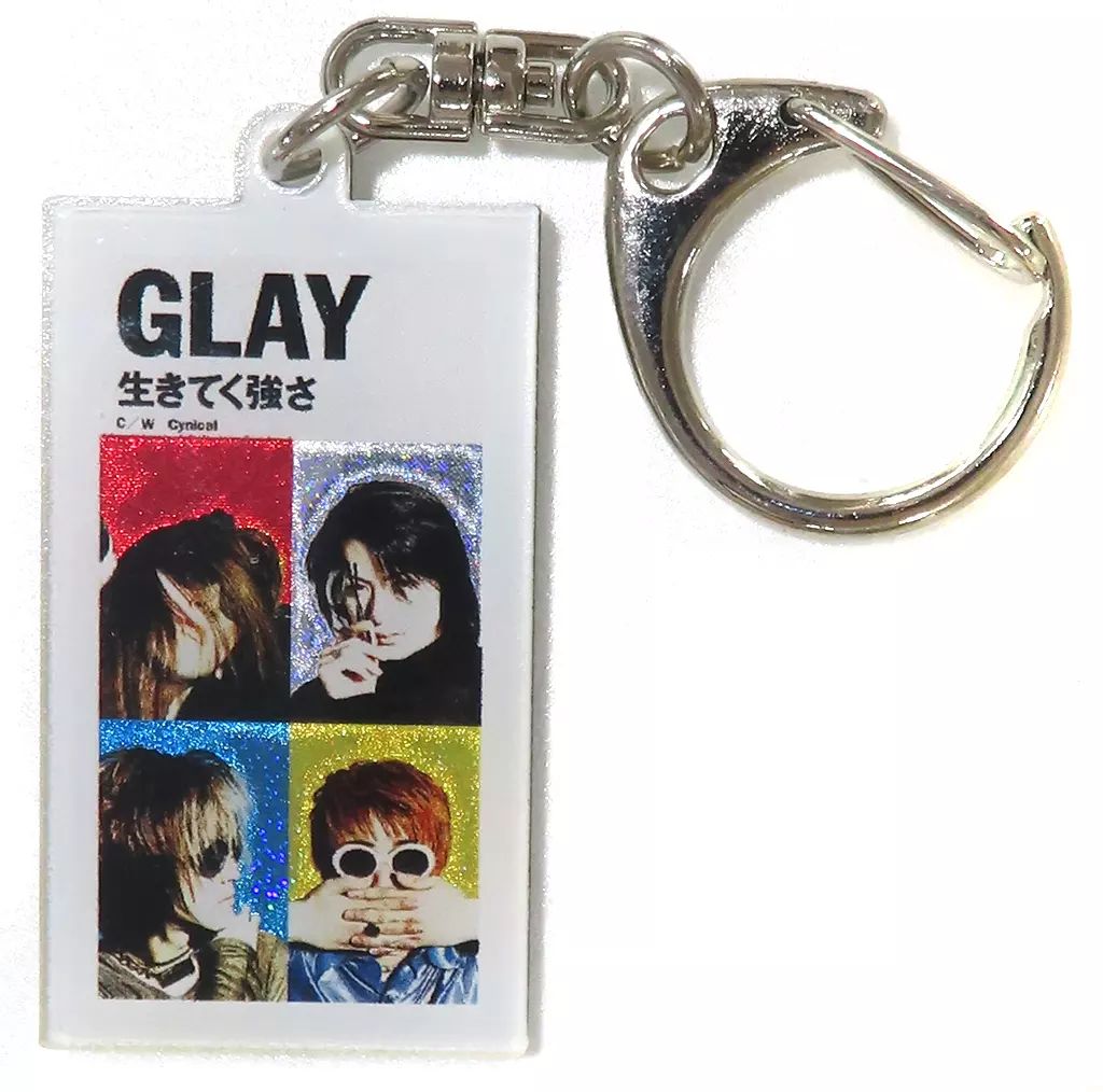 中古】キーホルダー GLAY シングルジャケットキーホルダー(生き