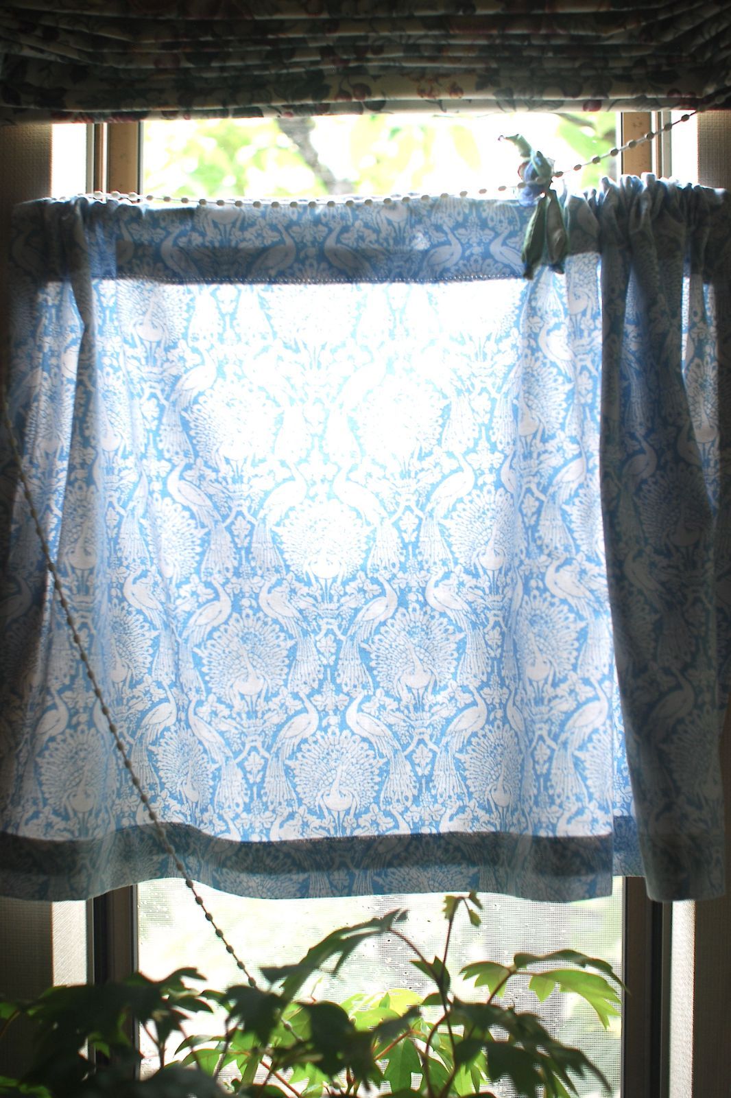 カフェカーテン☆綿100％☆ローラアシュレイ☆ハンドメイド