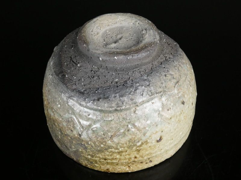 清宮】米山祐章 作「瀬戸伊賀茶碗」共箱 高さ 約8.5cm 幅 約12.7cm