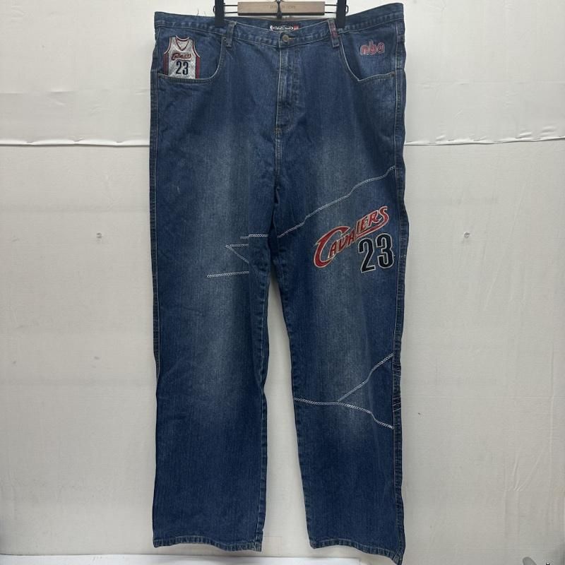 古着 パンツ デニム ジーンズ W44 UNK DENIM NBA 太 バギー デニム パンツ Cavaliers キャバリアーズ レブロン ジェームズ