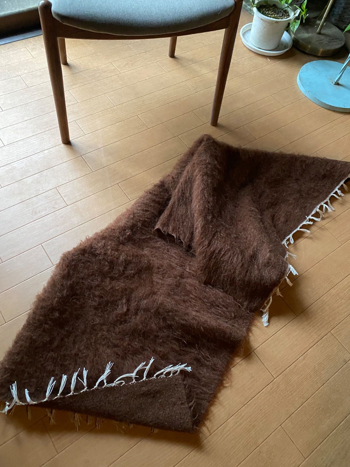 1枚のみトルコ発シイルトバッタニイェ アンゴラヤギのモヘアで織られた手織りの毛布