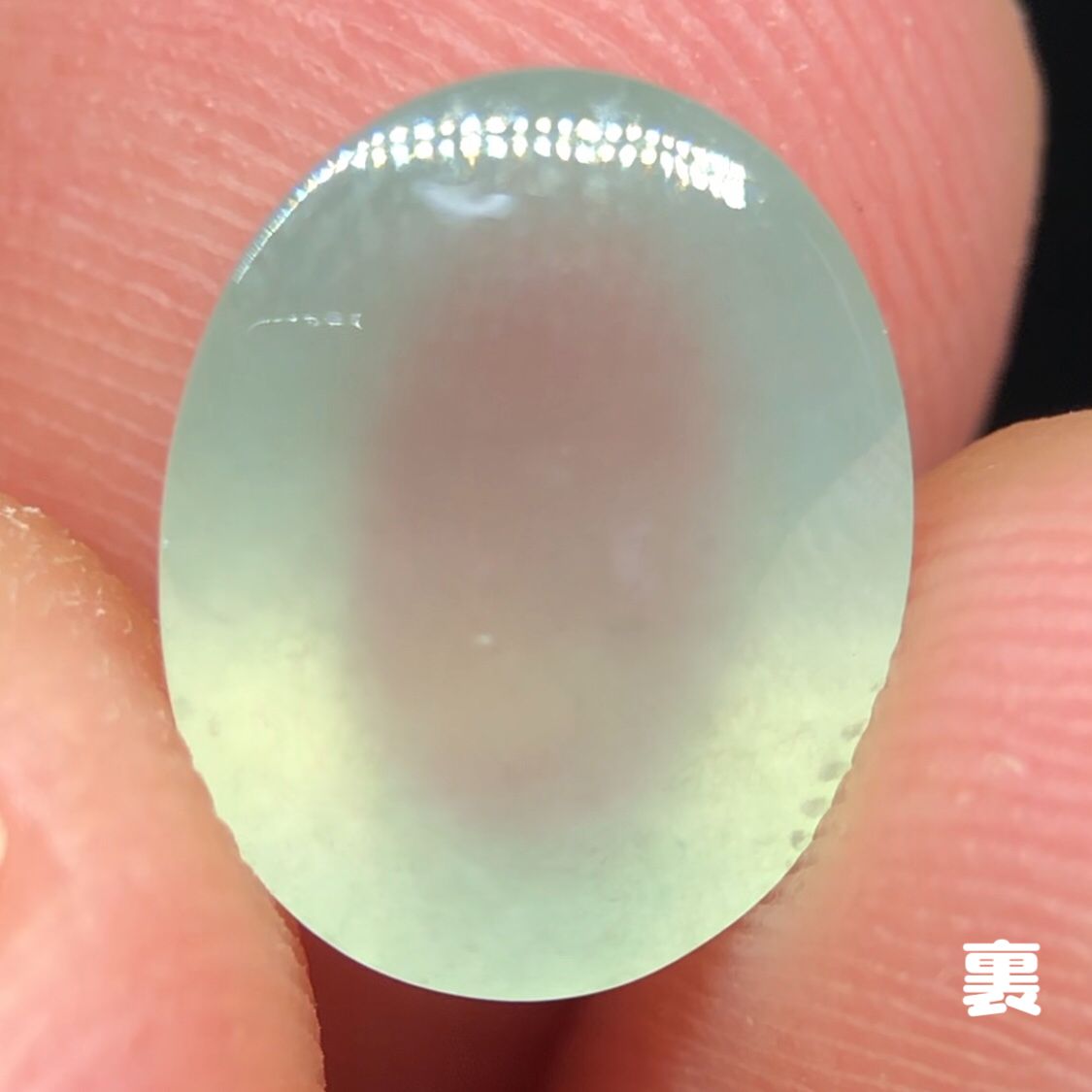 いラインアップ 天然本翡翠 爽やか 氷種 ルース 3.40ct 薄い緑 大粒 透明度良好 アクセサリー