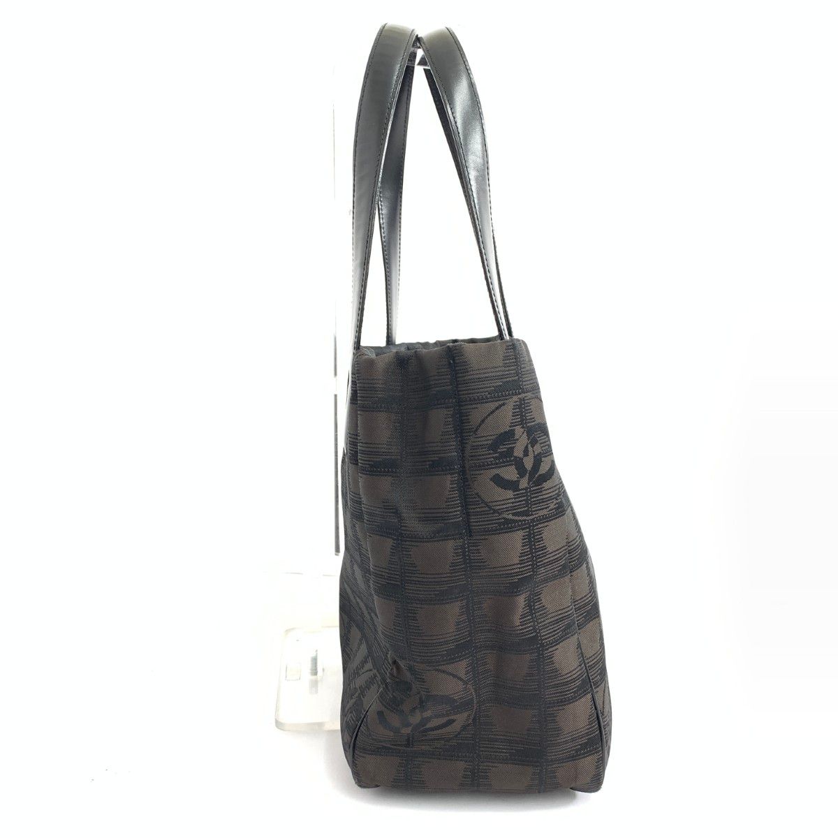 良好 CHANEL シャネル ニュートラベルライン トートバッグ ブラウン ナイロン レディース 240001146063