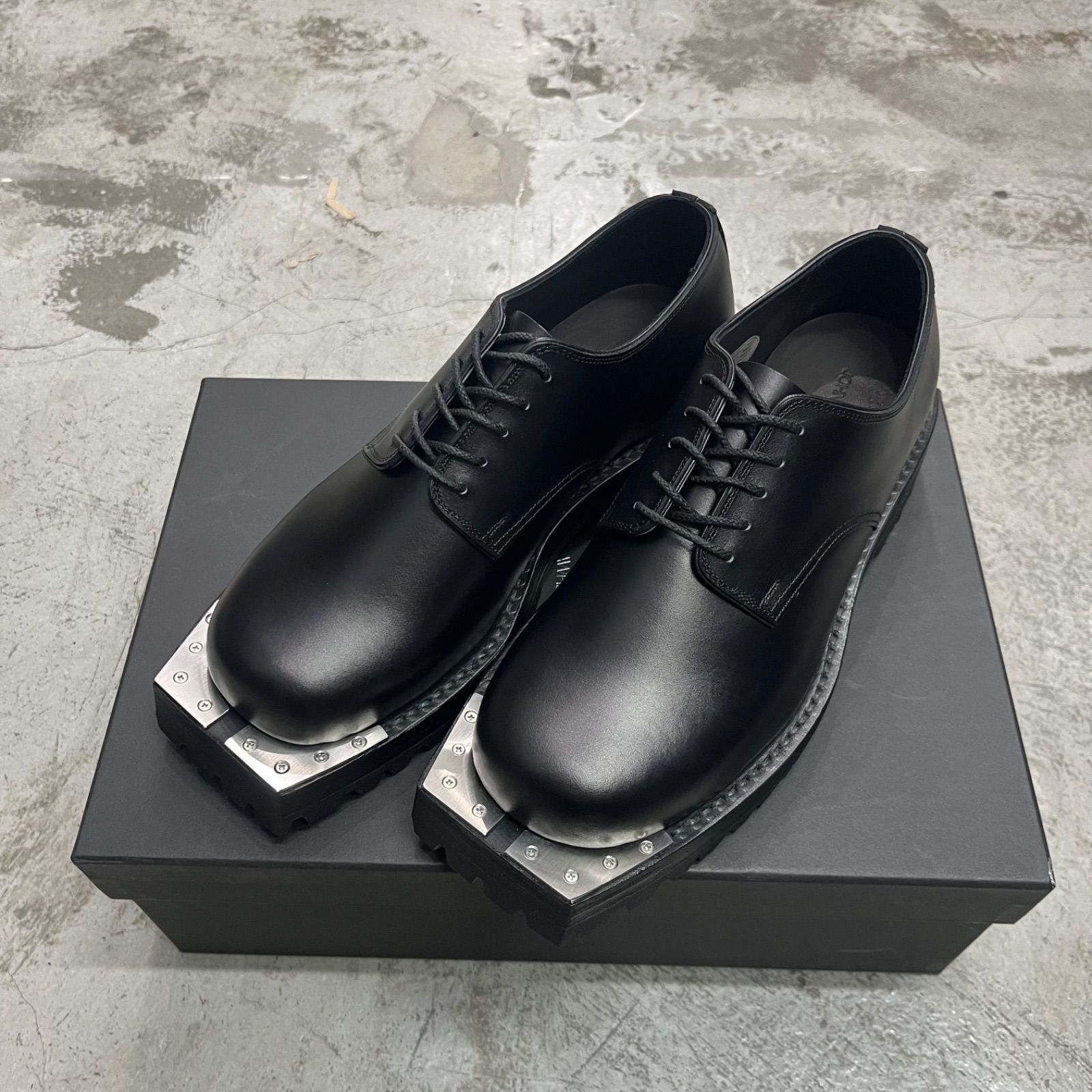 未使用　ジョンローレンスサリバン 革靴 l toe ポストマンシューズ JOHN LAWRENCE SULLIVAN(ジョンローレンスサリバン) 「Metal toe