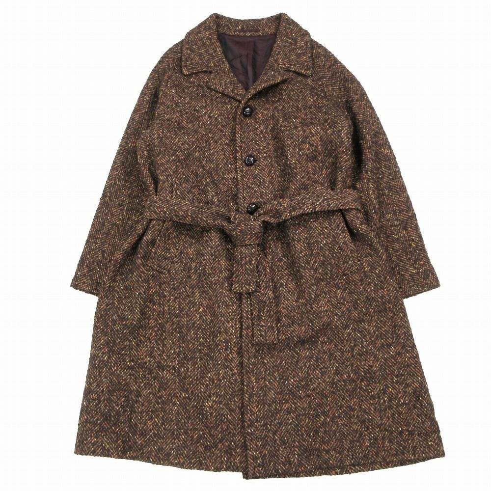 20aw TOMORROWLAND トゥモローランド ツイード ベルテッド ステン