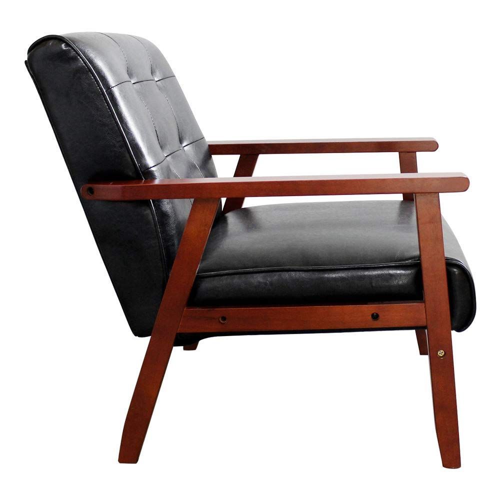 数量 ソファ 1人掛け OSJ ブラック レトロモダン 61×66×76