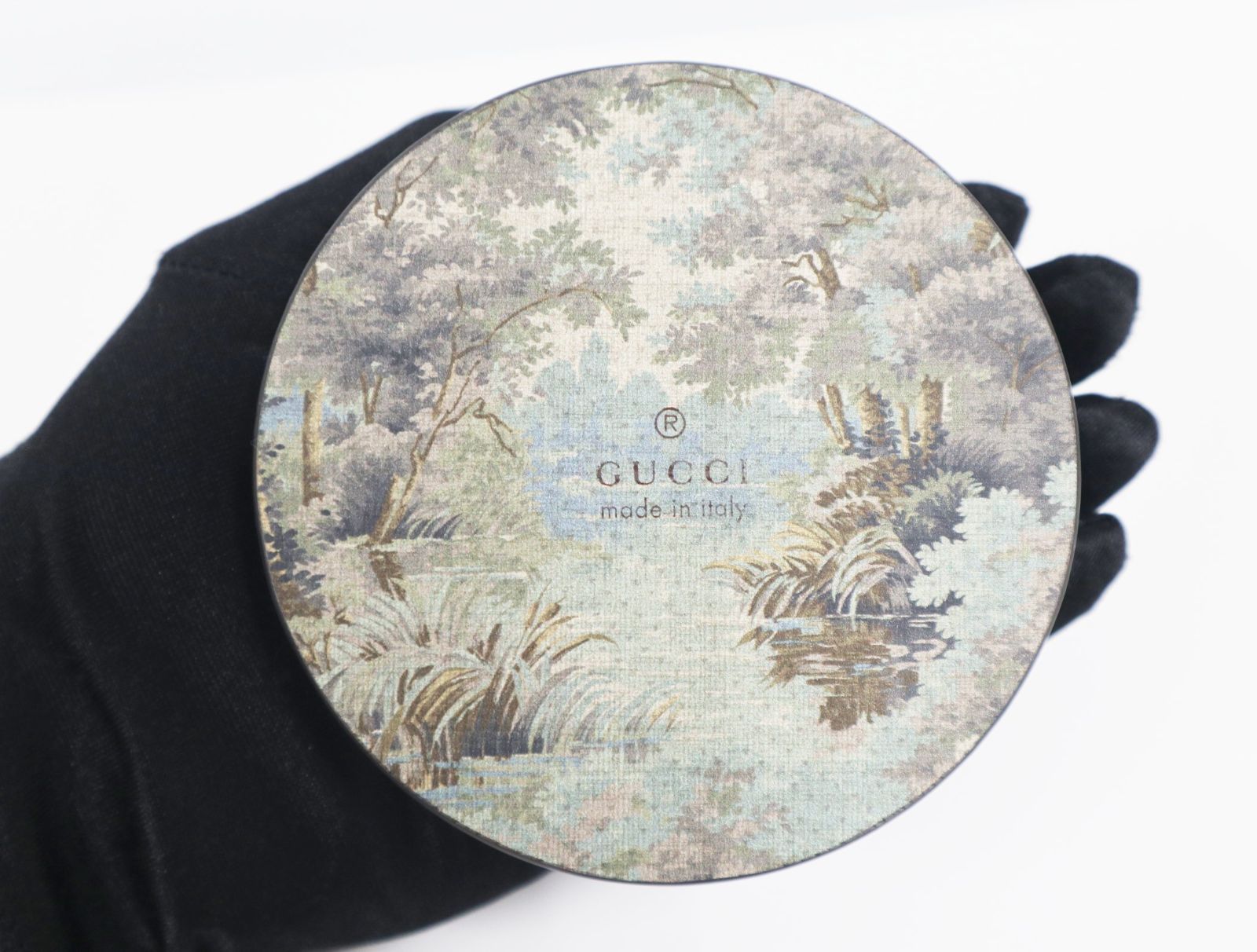 グッチ GUCCI ペーパーウェイト ホースビット GG柄 ガラス 置物