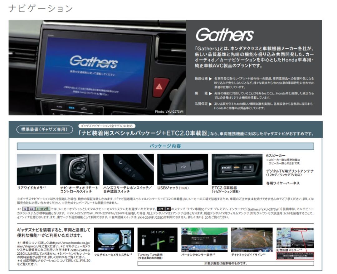 ホンダ ステップワゴンgathers VXU-227SWi 新品 RP3 RP5 - 自動車