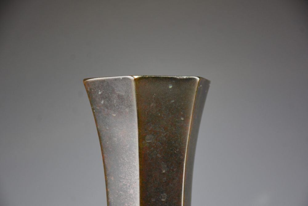 古銅　花生　花瓶　花器　華道 蔵A3105】華道 銅花活け 花瓶 立花 池坊 26cm - メルカリ