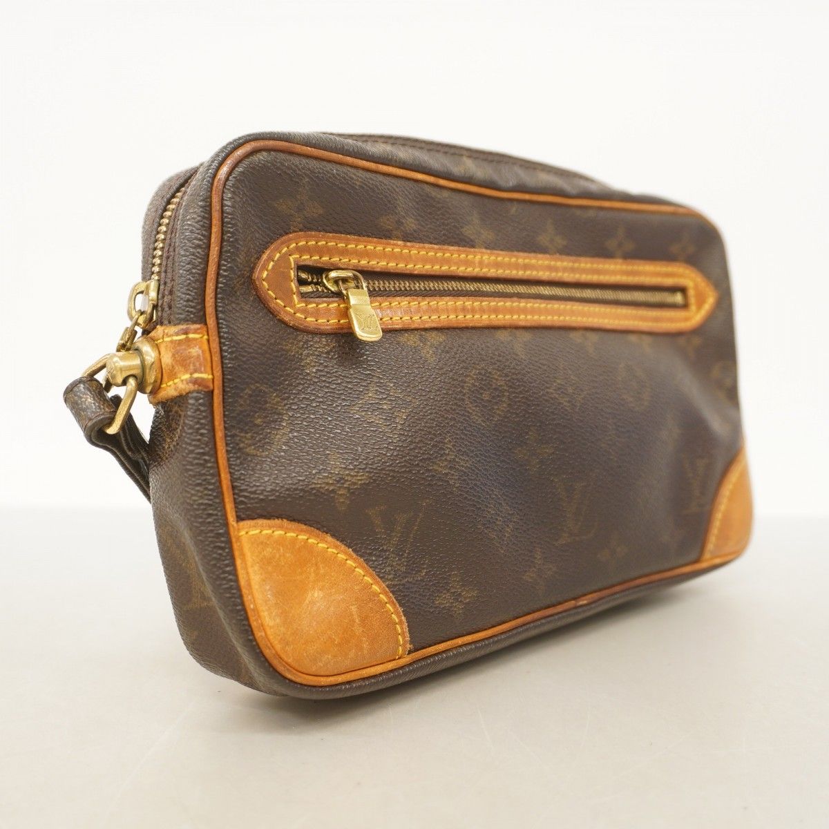 5mc2691 ルイヴィトン クラッチバッグ モノグラム マルリードラゴンヌGM M51825 ブラウン メンズ レディース ユニセックス
