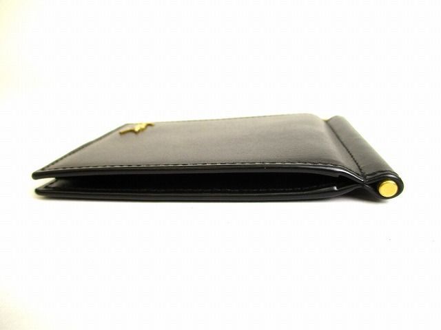 イブサンローラン タイニーカサンドラビルクリップウォレット（シャイニーレザー） サンローラン パリ Saint Laurent Paris シャイニーレザー