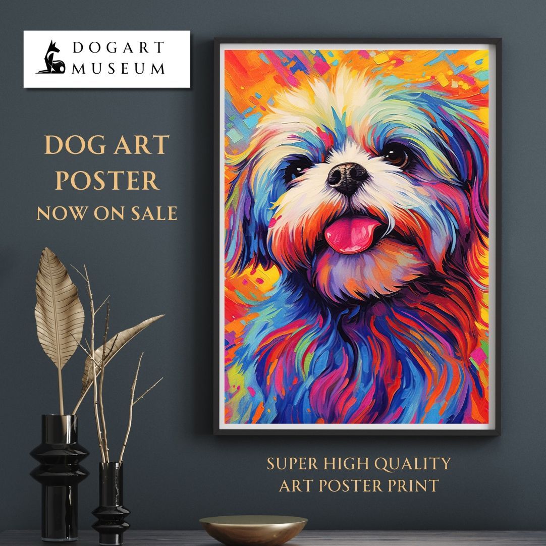 Heavenly Life（天ノ国） - シーズー犬 No.2】アートポスター 犬の絵 犬の
