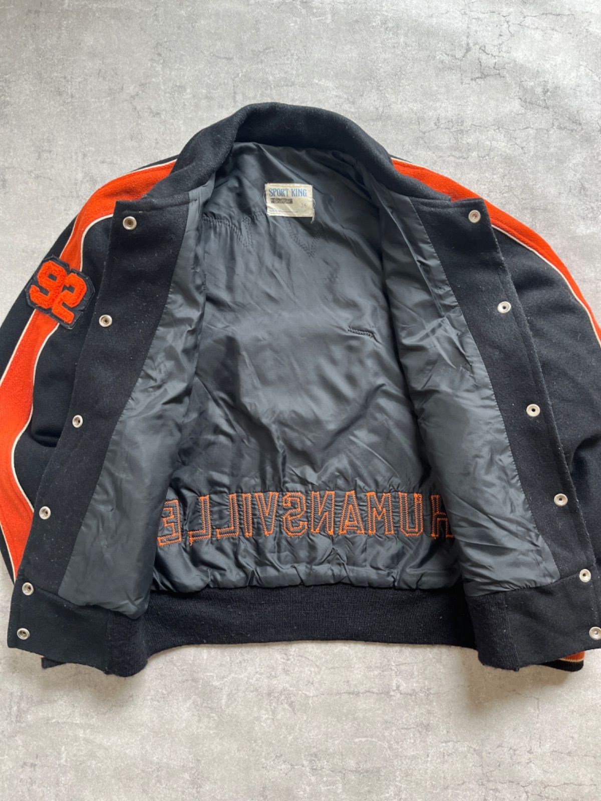 80's SPORT KING wool stadium jacket 古着 80s USA製 STARTER NFL Las