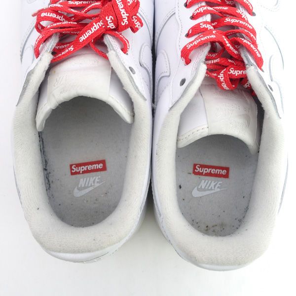 Supreme Air Force 1 ホワイト26cm Nike Air Force 1 Low Supreme White - CU9225-100 - Pełna