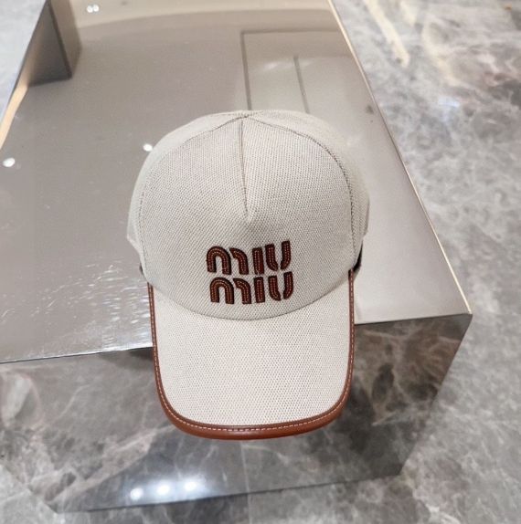miumiu カウボーイキャンバスキャップ日焼け止めカジュアルハンチングキャップ