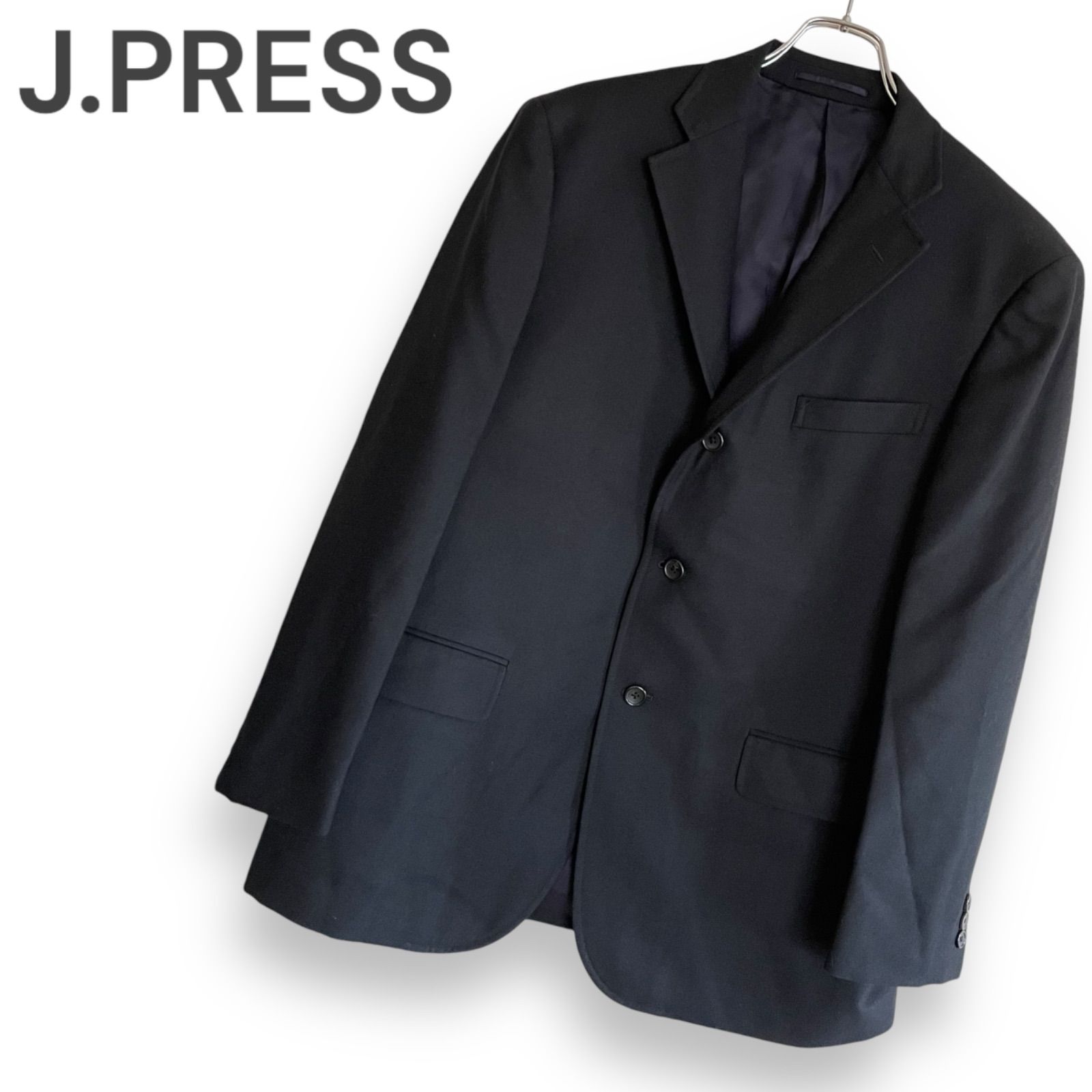 J.PRESS ジェイプレス メンズ アウター スーツ ジャケット テーラードジャケット サイズC98-W92-T175 B6 黒 ブラック 0000211KZ