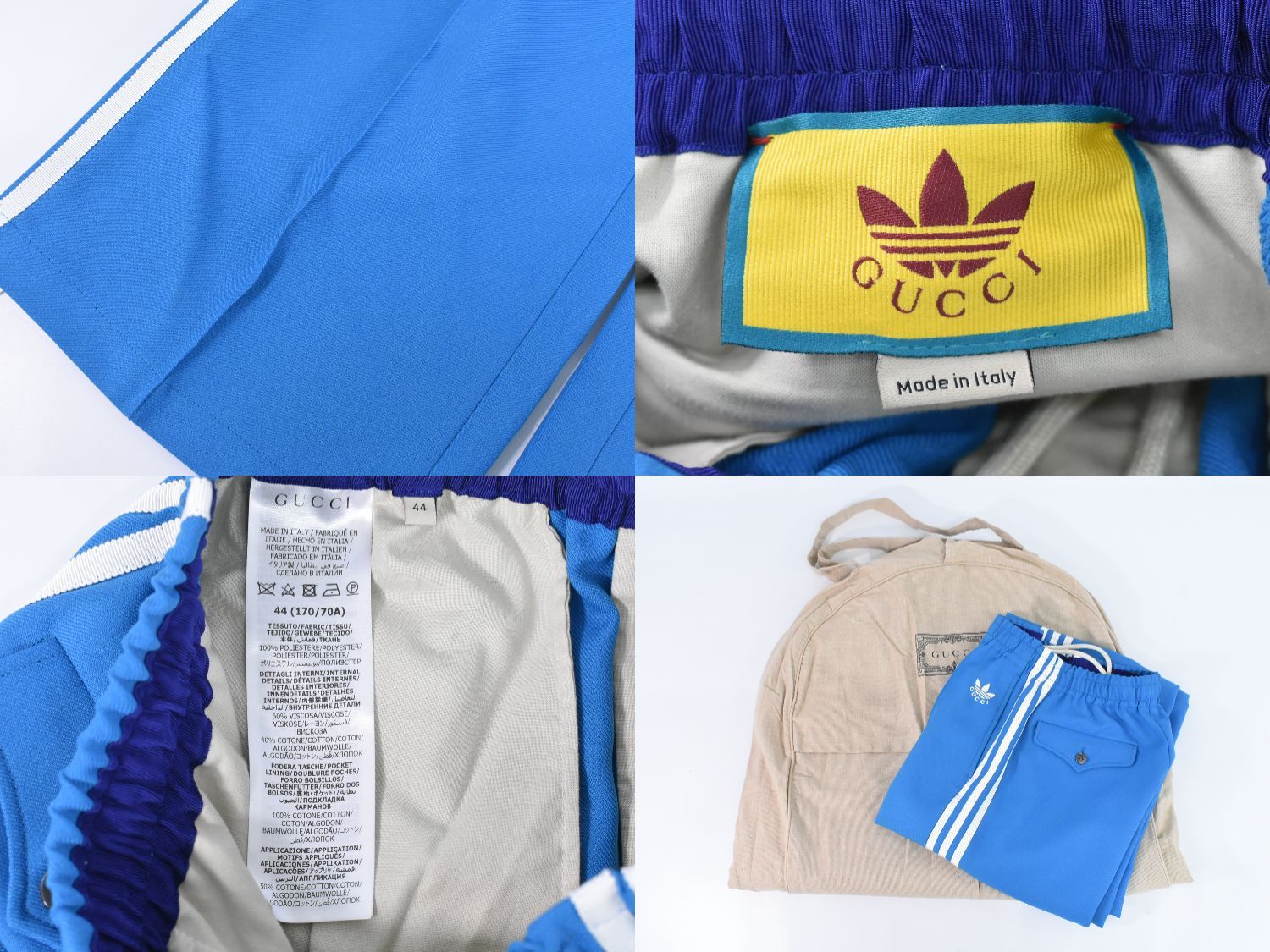 本物 グッチ GUCCI × アディダス adidas トラックパンツ ジャージ 