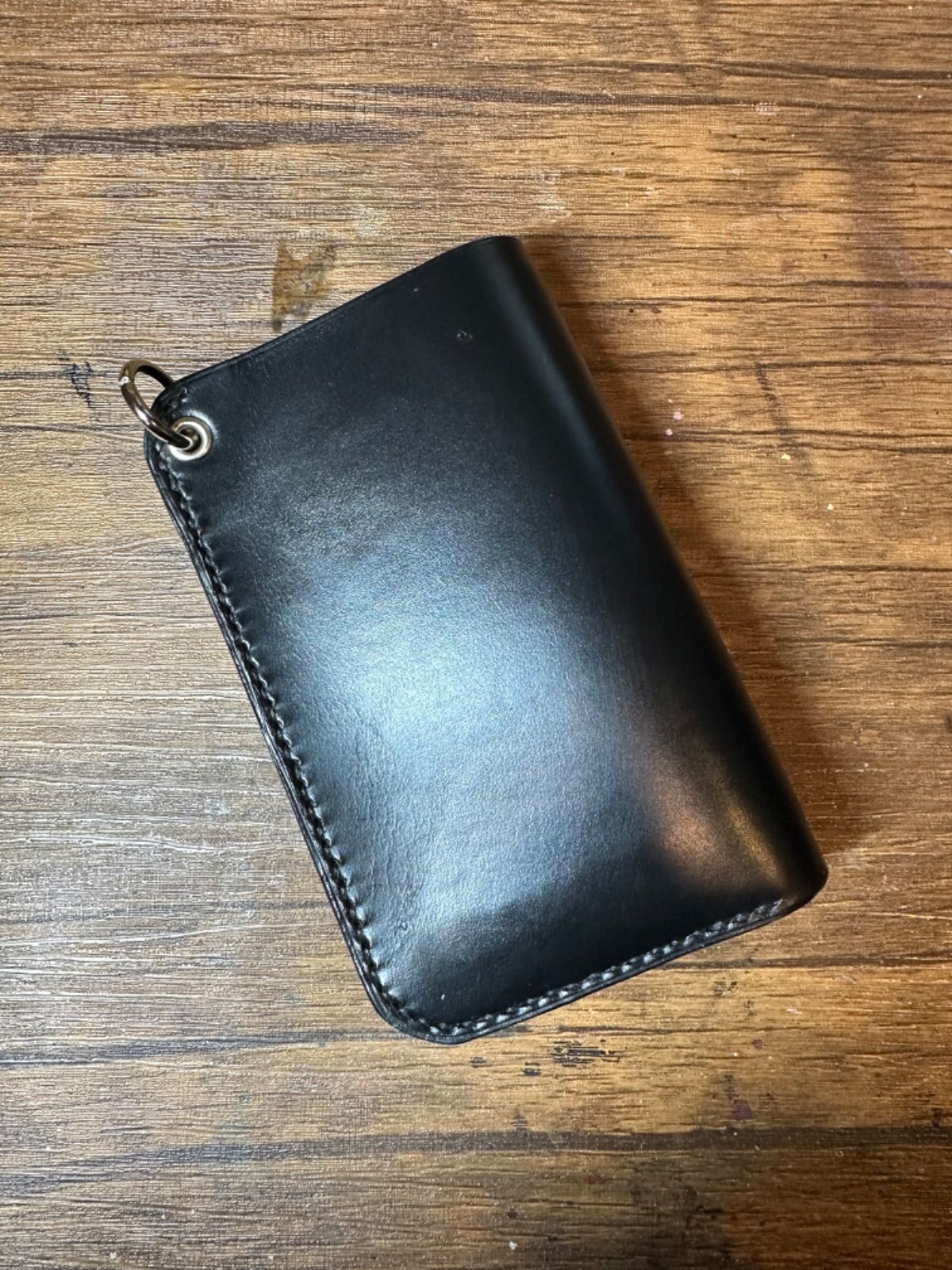 受注製作 WK-28 ミドルウォレット クロムエクセル ブラック ニッケル