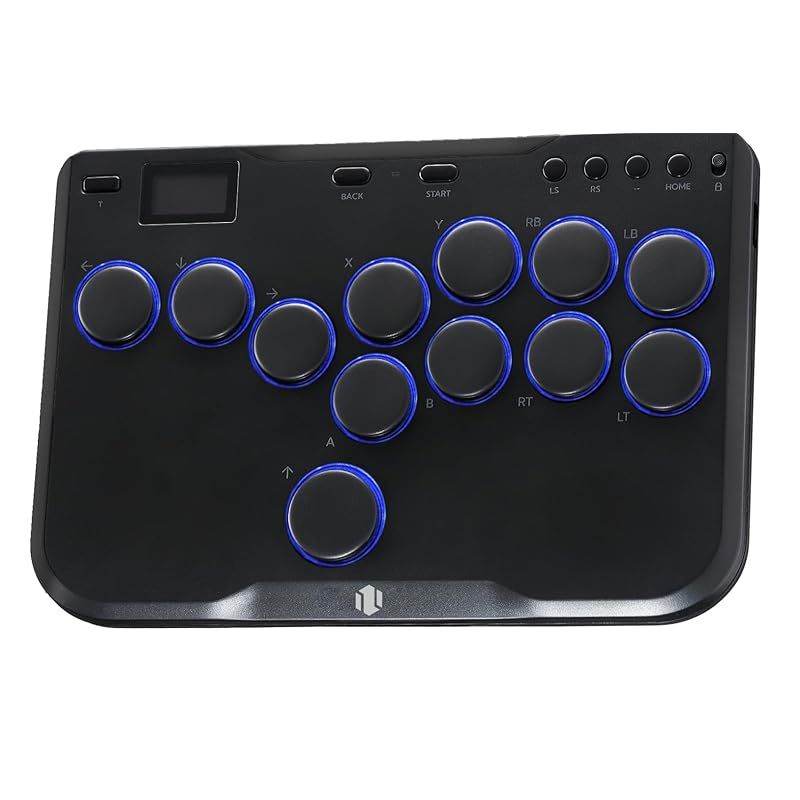 レバーレス アケコン レバーレス アーケードコントローラー haute42 cosmox 12ボタン 薄型 軽量 for PC/Switch/PS4/PS3/Steam ホットスワップ対応 格闘ゲームコントローラー RGBライトDIY 連射機能 日本語