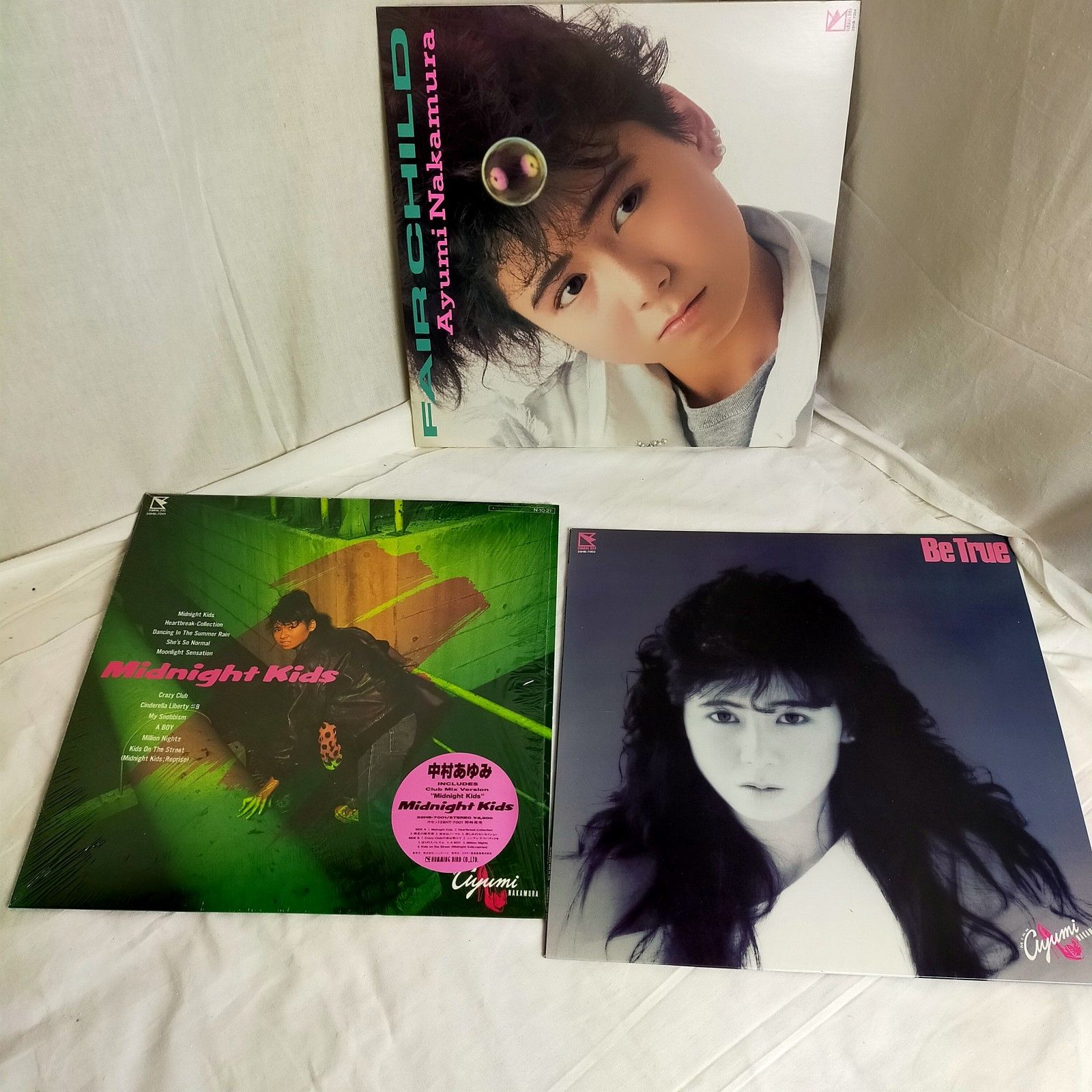 LPレコード 中村あゆみ Be True FAIR CHILD Midnight kids 3枚セット 