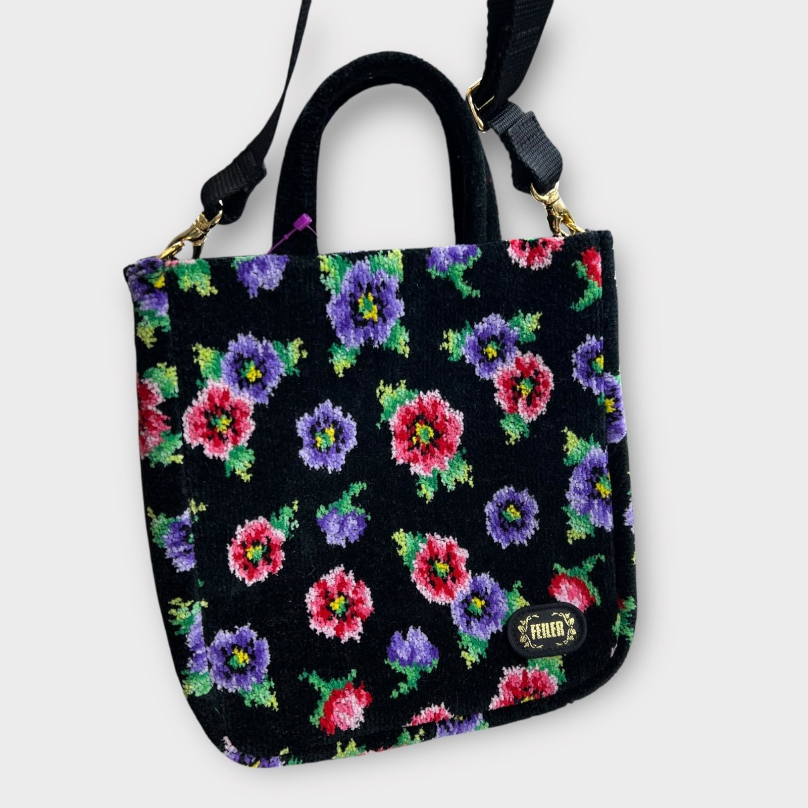 美品 FEILER フェイラー アネモネプティ 2way ショルダーバッグ 