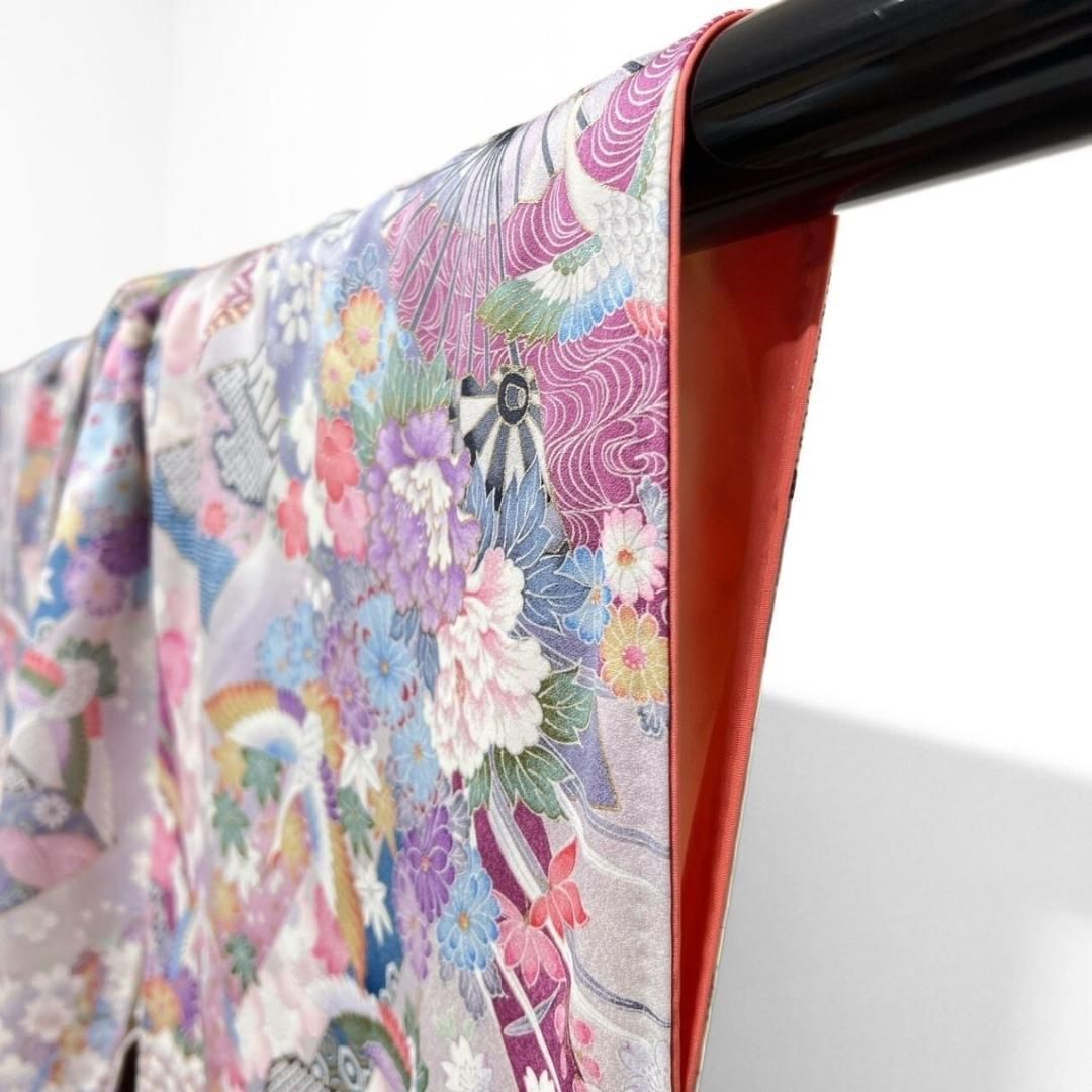 束熨斗 牡丹 梅花 桜花 鶴 振袖 襦袢セット 着物 014a p - メルカリ