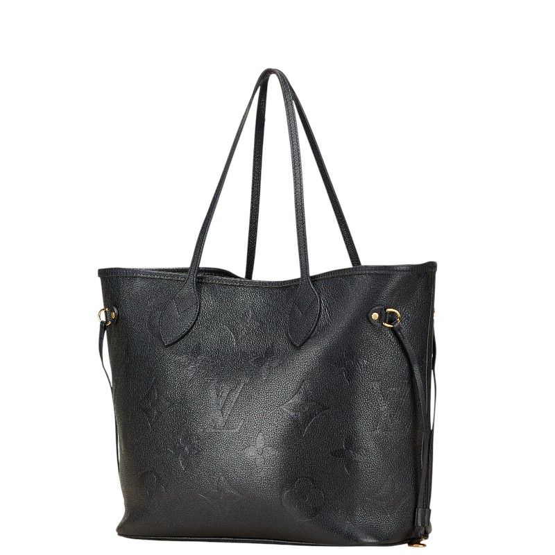 ルイ ヴィトン モノグラム アンプラント ネバーフルMM トートバッグ ショルダーバッグ M45685 ノワール ブラック レザー レディース LOUIS VUITTON 1-0229008