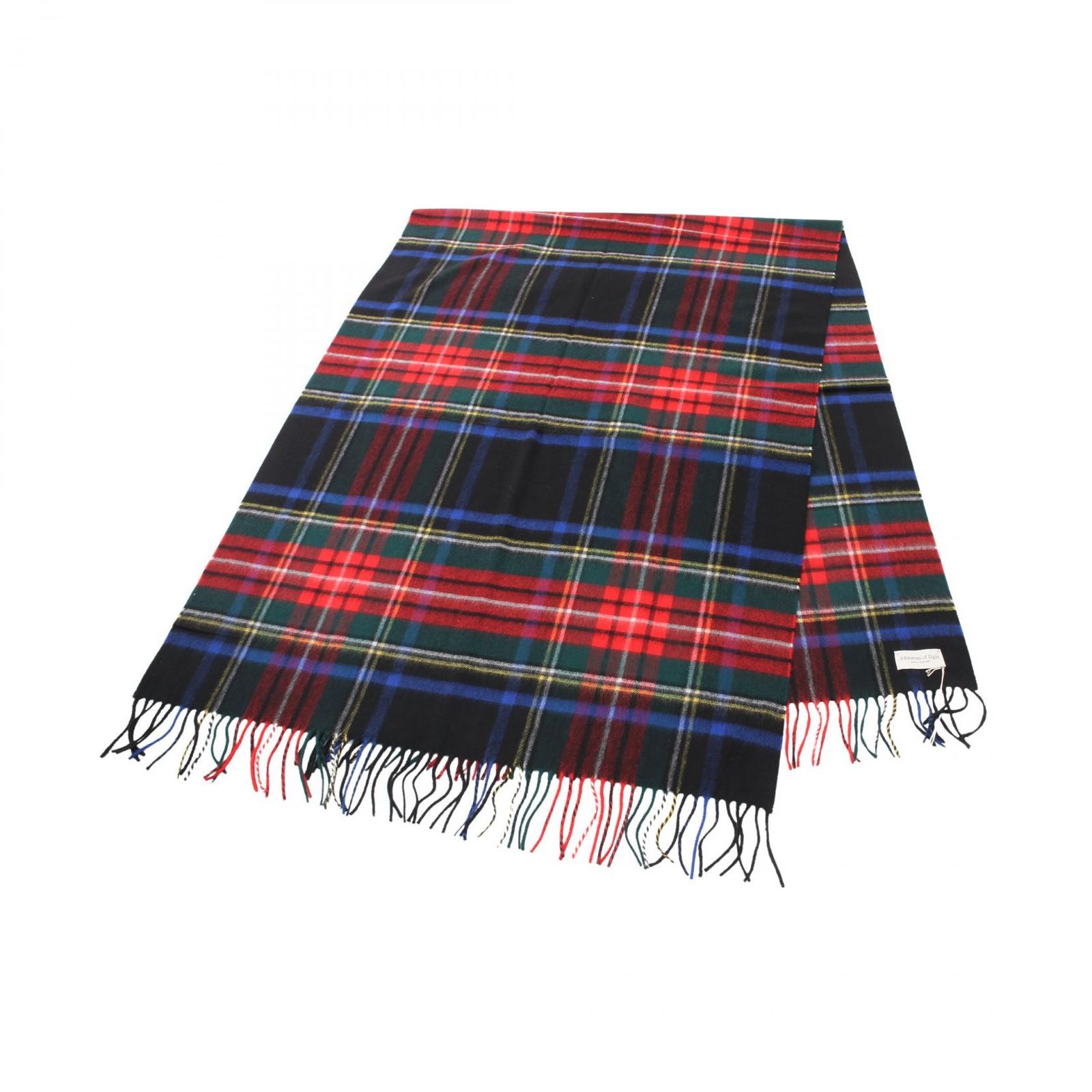 ジョンストンズ JOHNSTONS マフラー WA56KU0324 レッド/ブルー