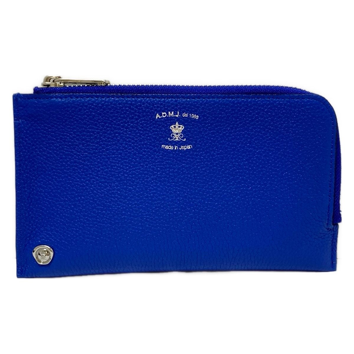 AccessoiresDeMademoiselle ADMJ アクセソワ ドゥ マドモワゼル 札入れ - ブルー L字ファスナー レザー
