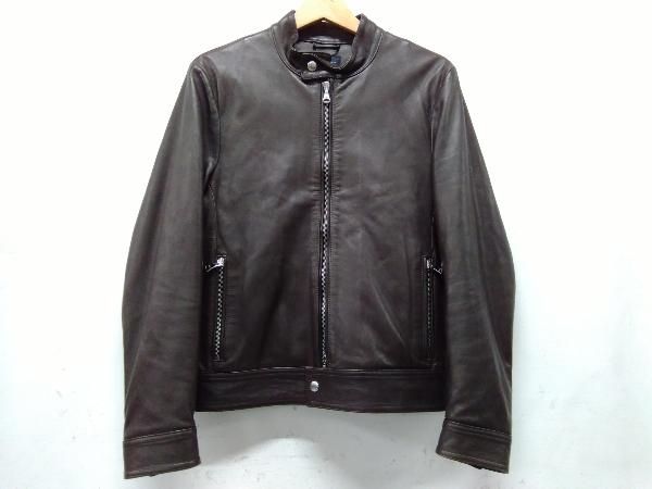 EMMETI シングルライダース ラムレザージャケット メンズ サイズ