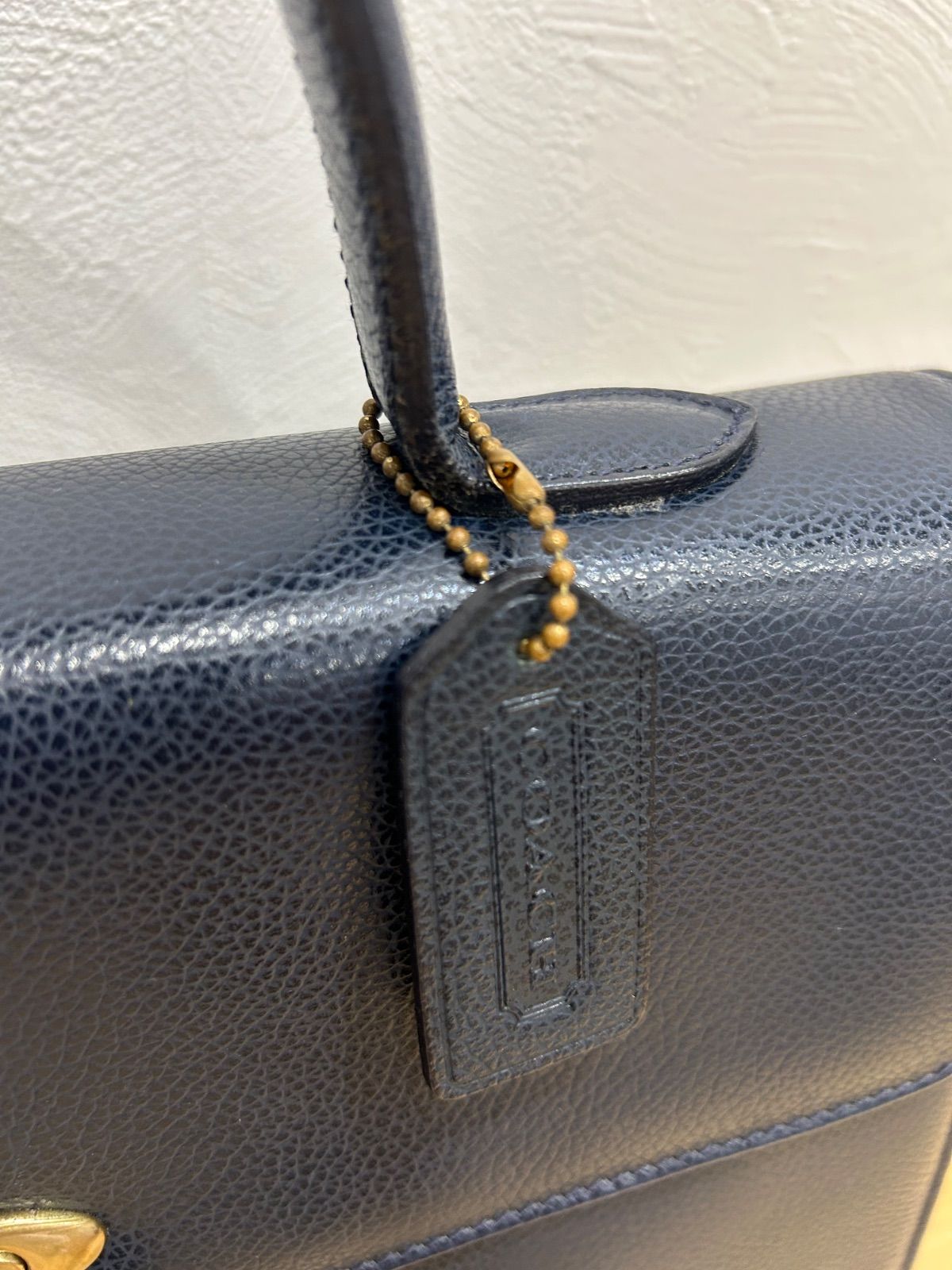 ★美品・希少色★OLD COACH QUINCEY BAG ダークネイビー 未使用！超希少 オールドコーチ ショルダーバッグ ブラック OLD