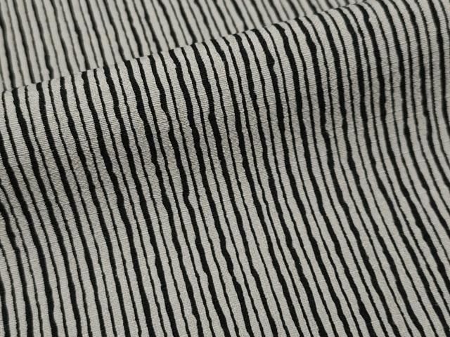 平和屋本店□極上 洗える最高級着物 ＜英＞はなぶさ謹製 小紋 縞 茶鼠